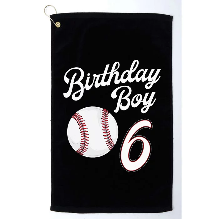 6 Years Old Baseball Themed 6th Birthday Party Sports Platinum Collection Golf Towel