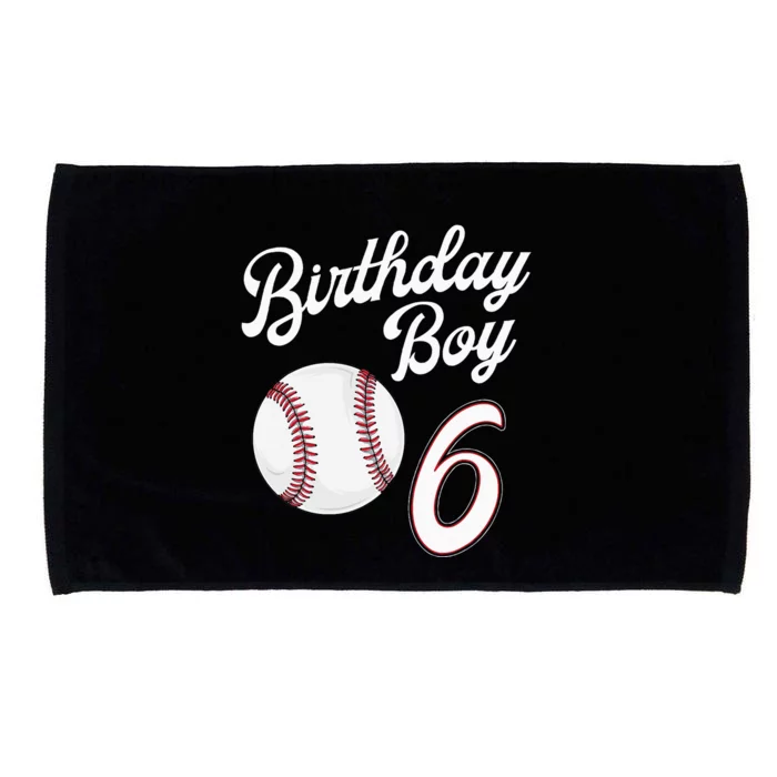 6 Years Old Baseball Themed 6th Birthday Party Sports Microfiber Hand Towel