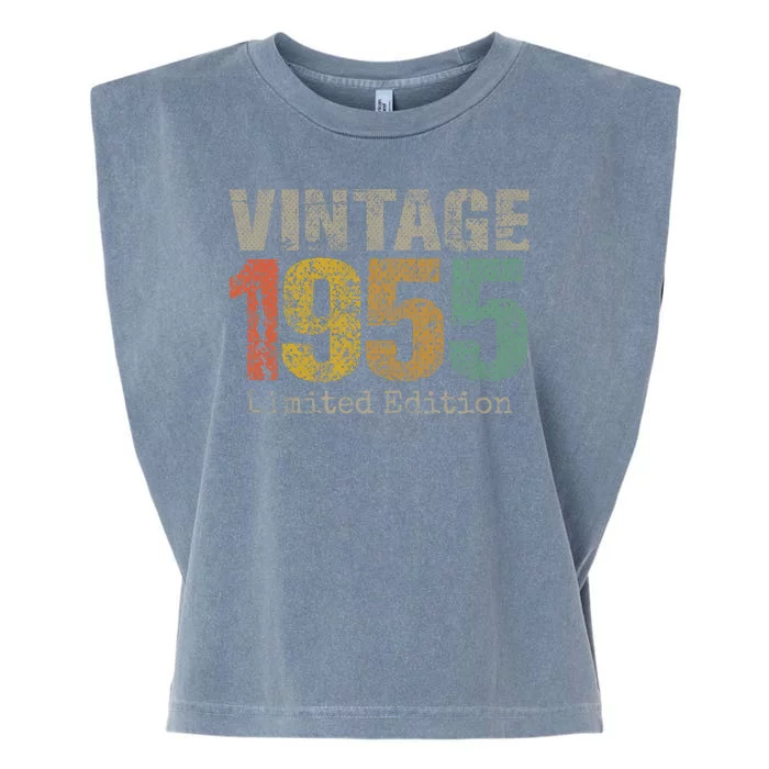 69 Year Old Gifts Vintage 1955 Limited Edition 69th Birthday Garment-Dyed Women's Muscle Tee