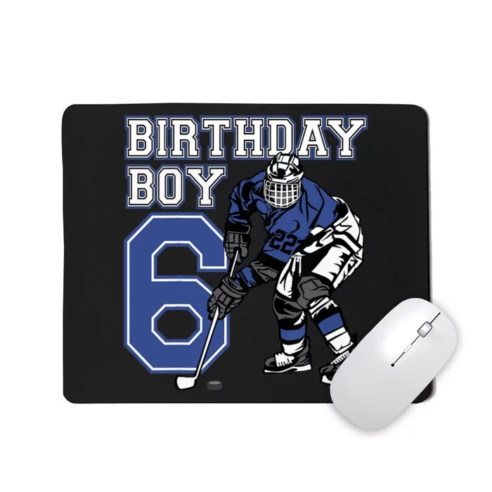 6 Year Old Ice Hockey Themed Birthday Party 6th Boy Gift Mousepad