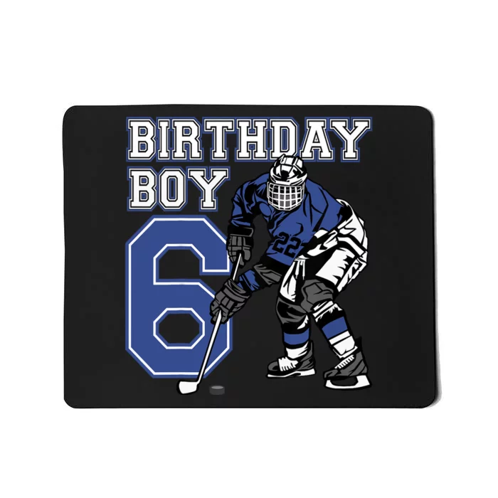 6 Year Old Ice Hockey Themed Birthday Party 6th Boy Gift Mousepad