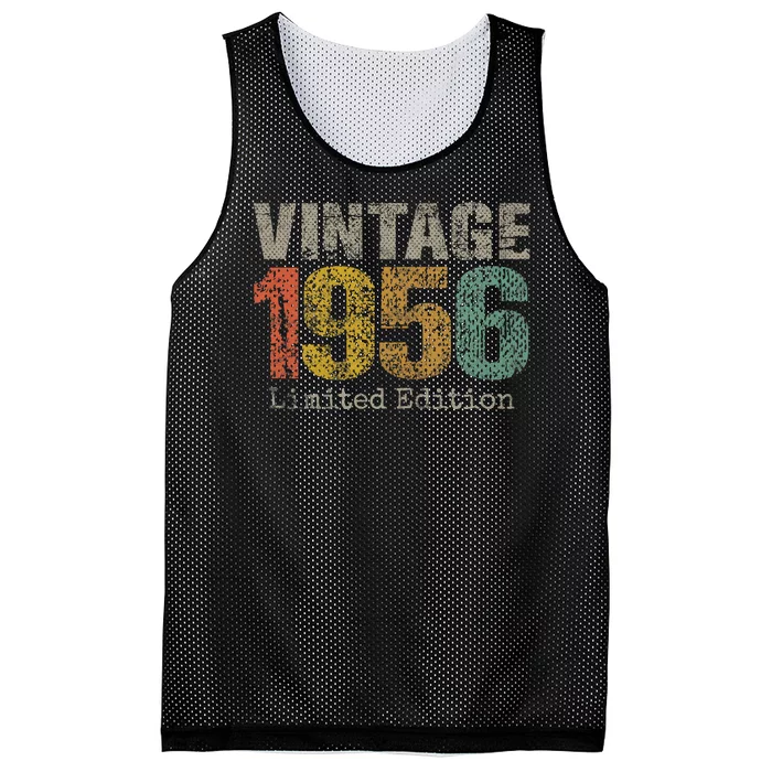 68 Year Old Gifts Vintage 1956 Limited Edition 68th Birthday Mesh Reversible Basketball Jersey Tank