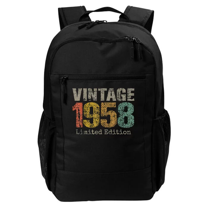 66 Year Old Gifts Vintage 1958 Limited Edition 66th Birthday Daily Commute Backpack