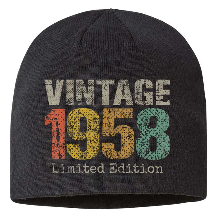 66 Year Old Gifts Vintage 1958 Limited Edition 66th Birthday 8 1/2in Sustainable Knit Beanie