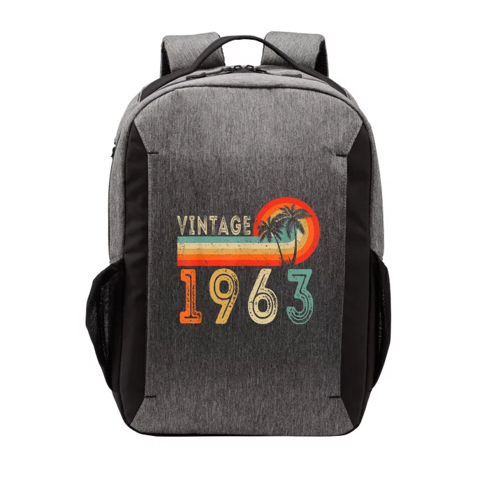 60 Year Old Gift Vintage 1963 Made In 1963 60th Birthday Vector Backpack