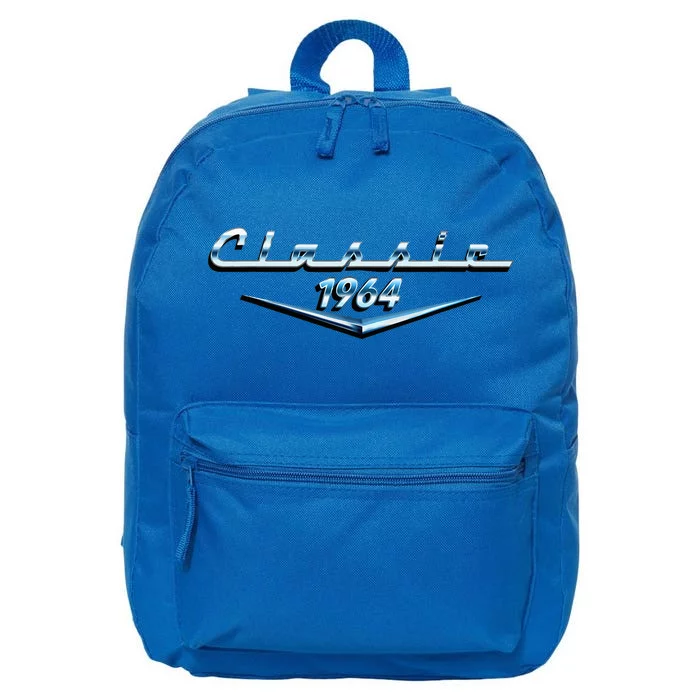 60 Year Old Vintage Classic Car 1964 60th Birthday 16 in Basic Backpack