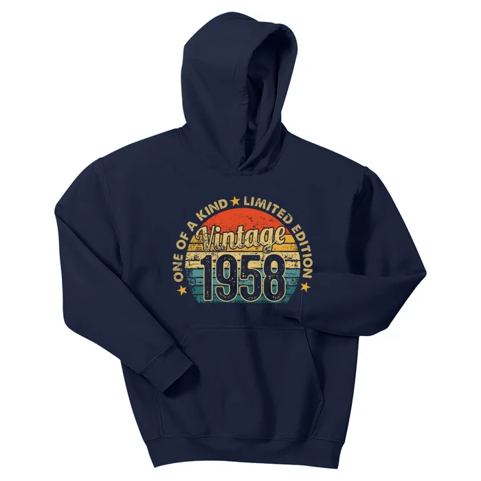 64 Years Old Vintage 1958 Limited Edition 64th Kids Hoodie