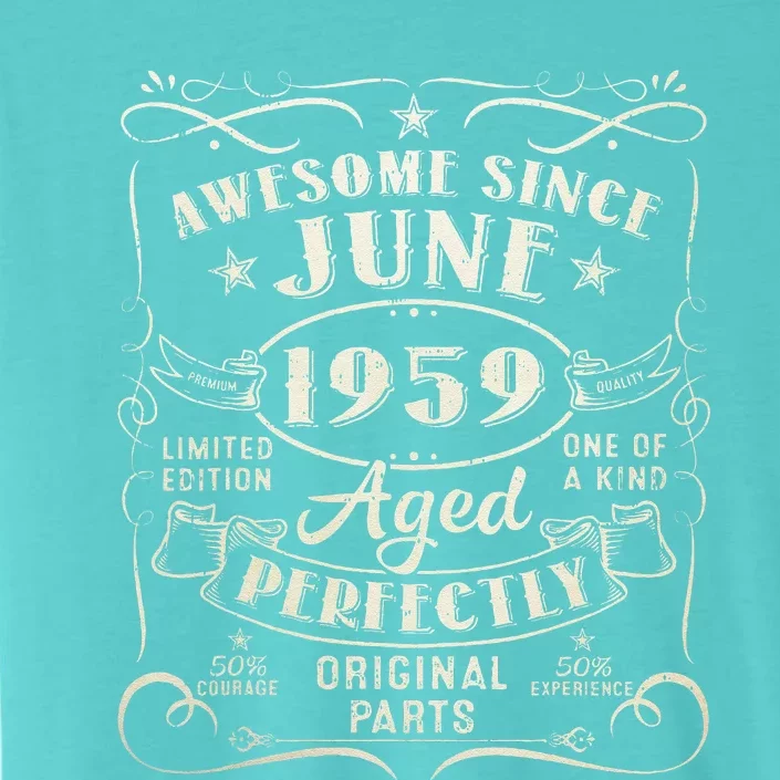 64 Year Old Awesome Since June 1959 64th Birthday ChromaSoft Performance T-Shirt