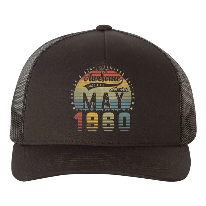 63 Year Old Awesome Since May 1960 63th Birthday Gifts Yupoong Adult 5-Panel Trucker Hat