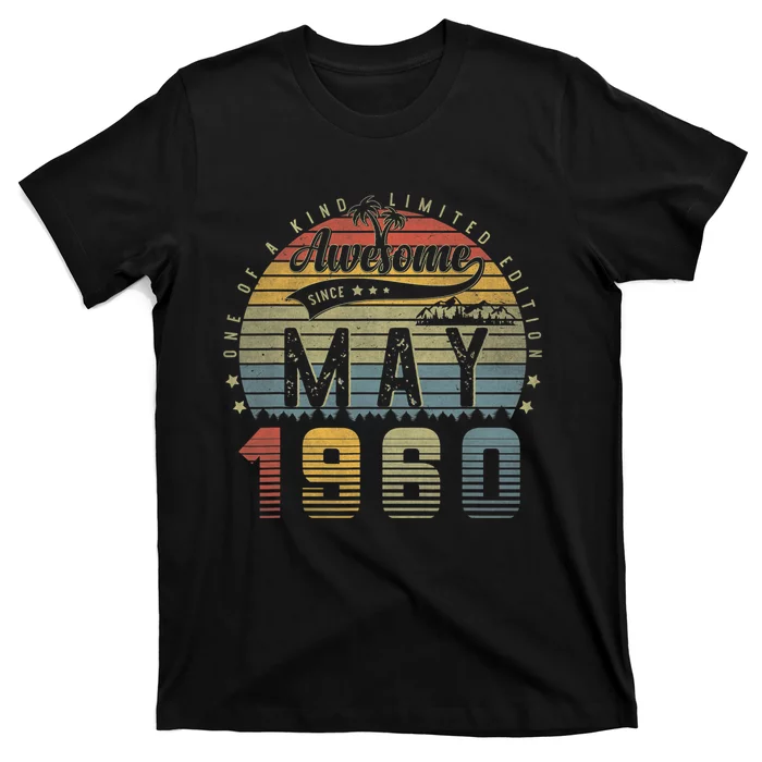 63 Year Old Awesome Since May 1960 63th Birthday Gifts T-Shirt