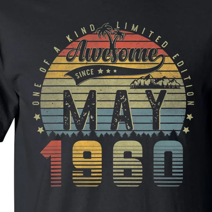 63 Year Old Awesome Since May 1960 63th Birthday Gifts Tall T-Shirt