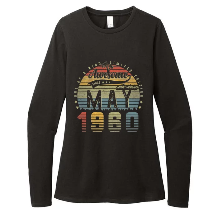 63 Year Old Awesome Since May 1960 63th Birthday Gifts Womens CVC Long Sleeve Shirt