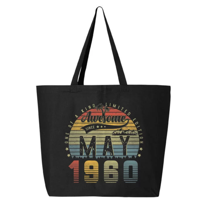 63 Year Old Awesome Since May 1960 63th Birthday Gifts 25L Jumbo Tote