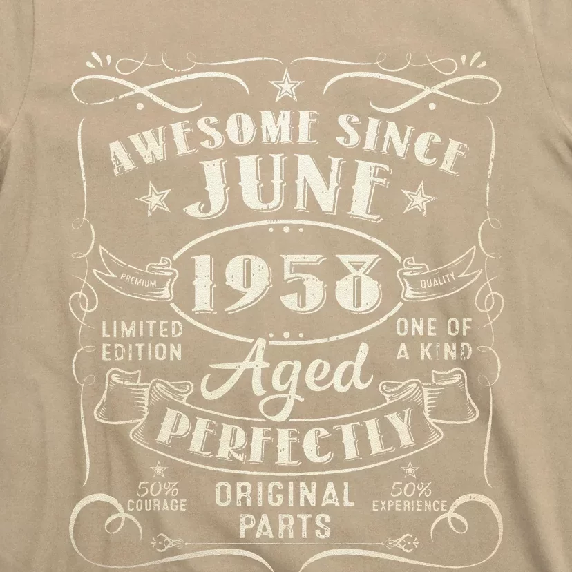 65 Year Old Awesome Since June 1958 65th Birthday T-Shirt