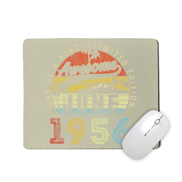 67 Year Old Awesome Since June 1956 67th Birthday Mousepad