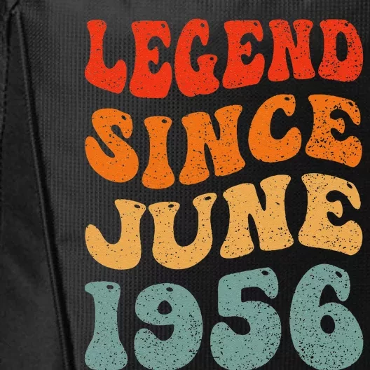 67 Years Old Legend Since June 1956 67th Birthday City Backpack