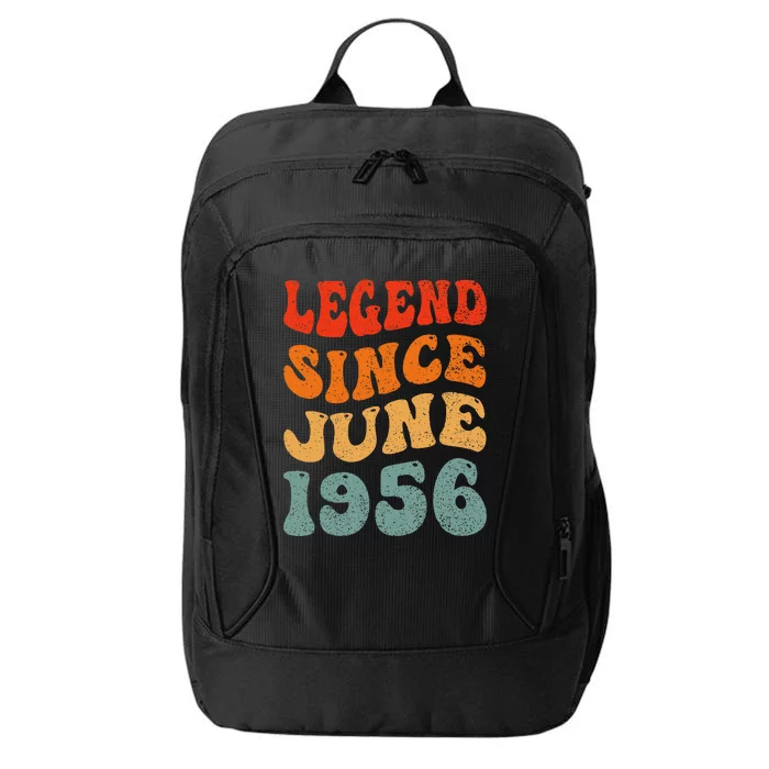 67 Years Old Legend Since June 1956 67th Birthday City Backpack