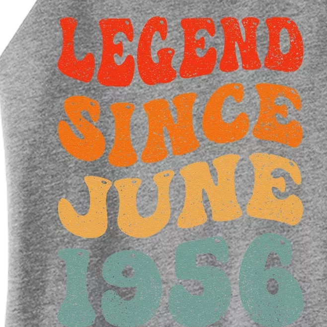 67 Years Old Legend Since June 1956 67th Birthday Women’s Perfect Tri Rocker Tank