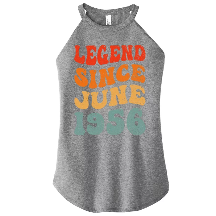 67 Years Old Legend Since June 1956 67th Birthday Women’s Perfect Tri Rocker Tank