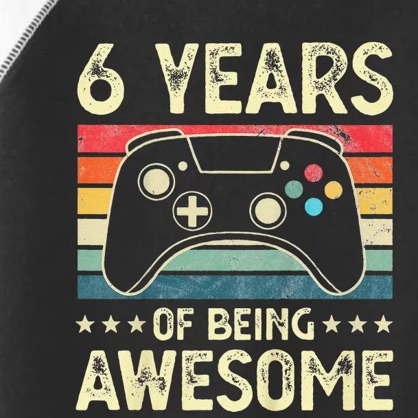 6 Years Old Awesome Video Game 6th Birthday Gamer Toddler Fine Jersey T-Shirt