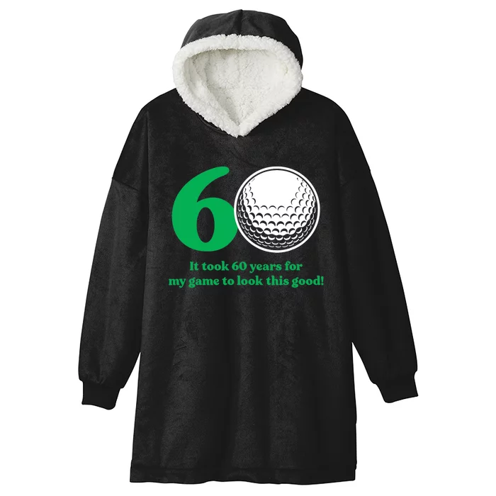 60 Year Old Golfer: Golfing Golf 60th Birthday Hooded Wearable Blanket