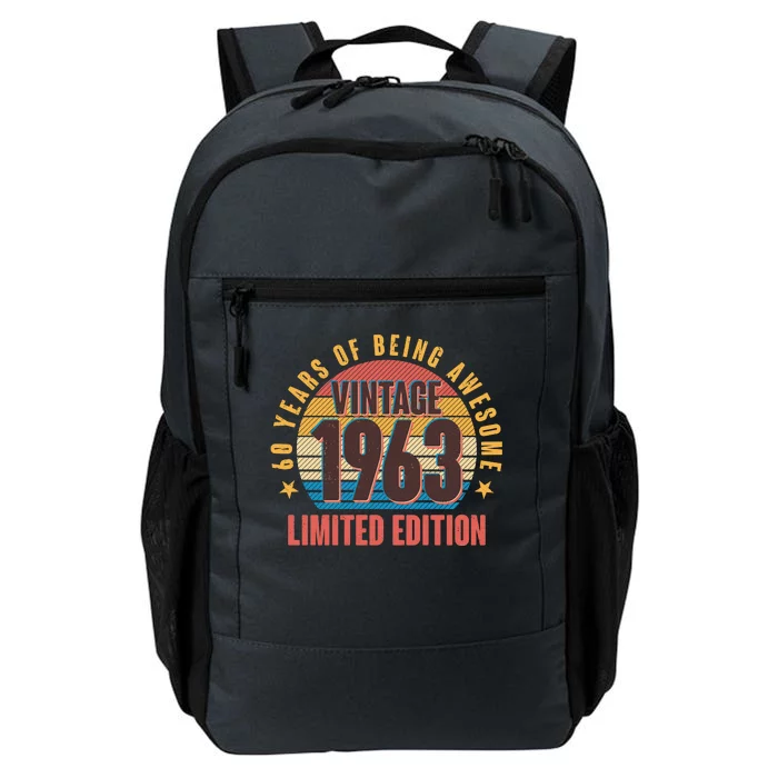 60 Years Of Being Awesome 1963 Limited Edition Vintage Retro Daily Commute Backpack