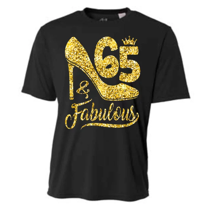 65 Years Old Gifts 65 & Fabulous 65th Birthday high heels Cooling Performance Crew T-Shirt