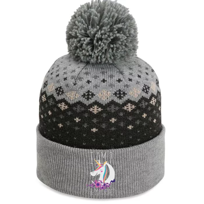 7 Years Old Unicorn The Baniff Cuffed Pom Beanie