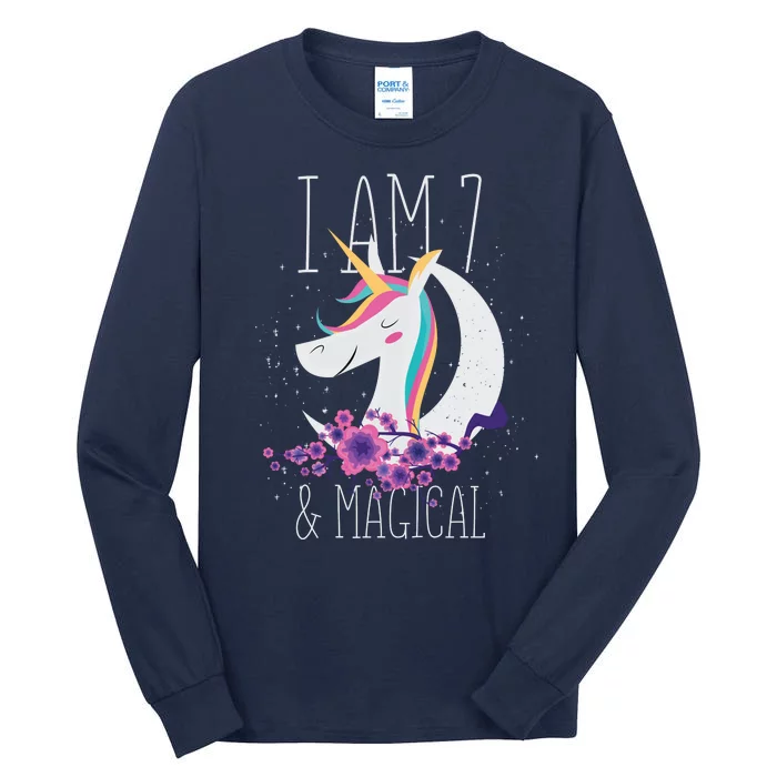 7 Years Old Unicorn Tall Long Sleeve T-Shirt