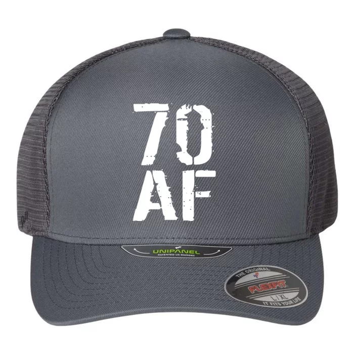 70 AF 70th Birthday Flexfit Unipanel Trucker Cap