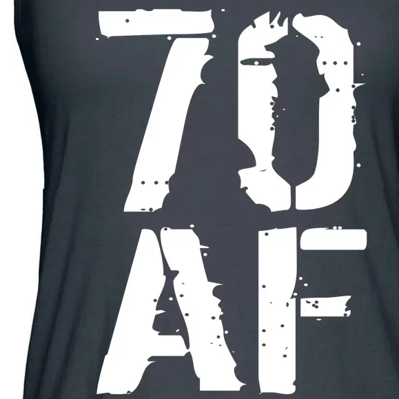 70 AF 70th Birthday Ladies Essential Flowy Tank