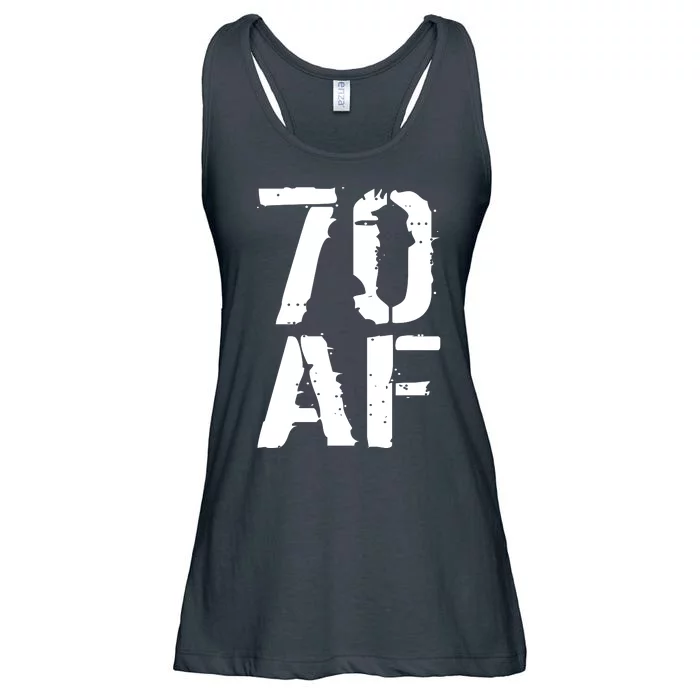 70 AF 70th Birthday Ladies Essential Flowy Tank