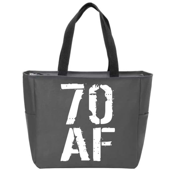 70 AF 70th Birthday Zip Tote Bag