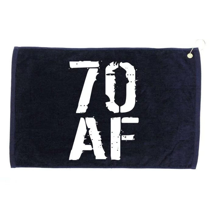 70 AF 70th Birthday Grommeted Golf Towel