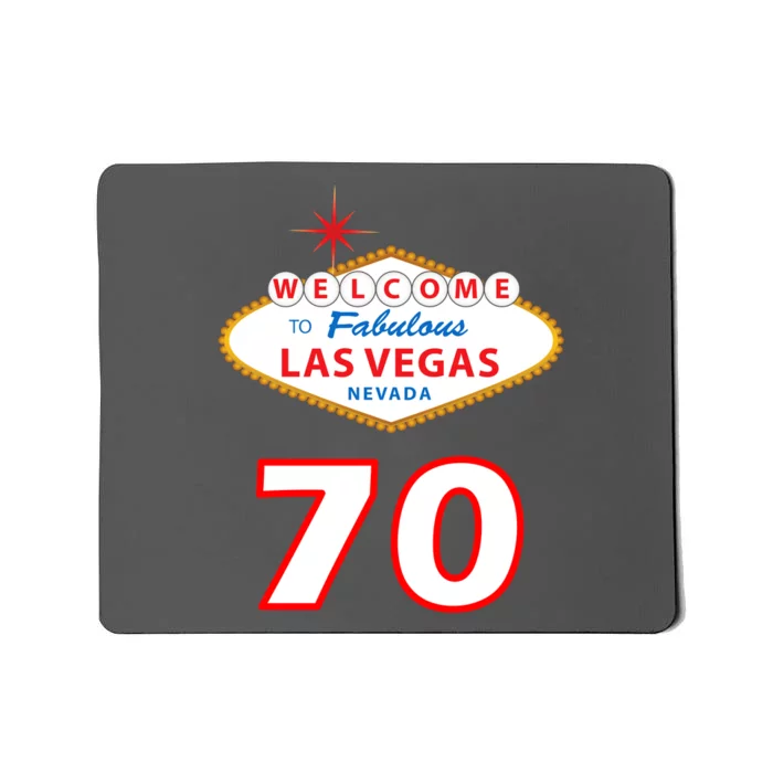 70 Years Old In Vegas 70th Birthday Mousepad