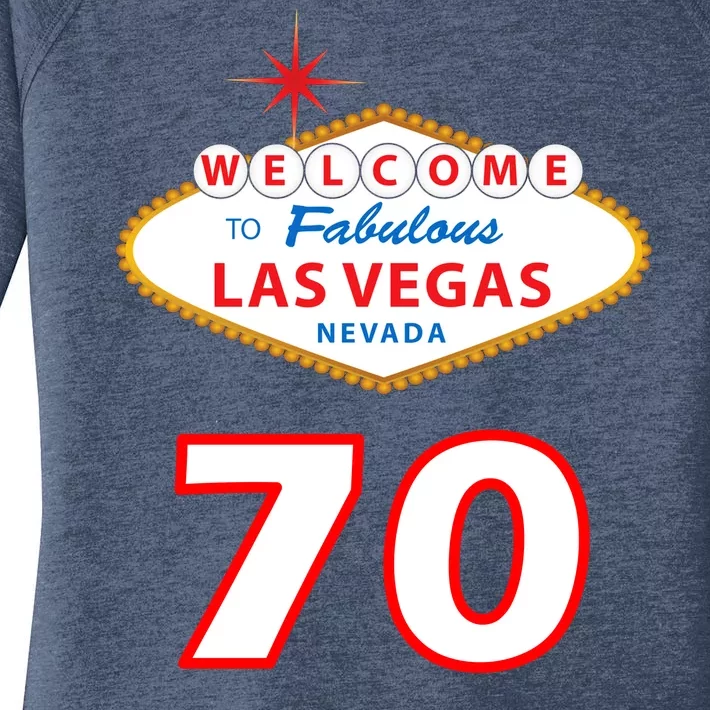 70 Years Old In Vegas 70th Birthday Women's Perfect Tri Tunic Long Sleeve Shirt