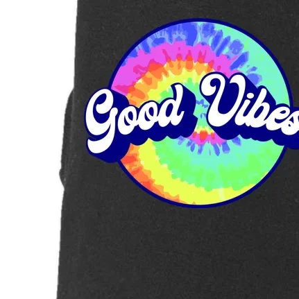 70s Retro Groovy Hippie Good Vibes Doggie 3-End Fleece Hoodie