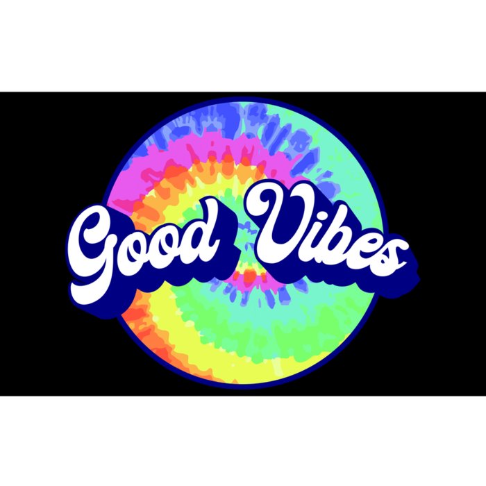 70s Retro Groovy Hippie Good Vibes Bumper Sticker