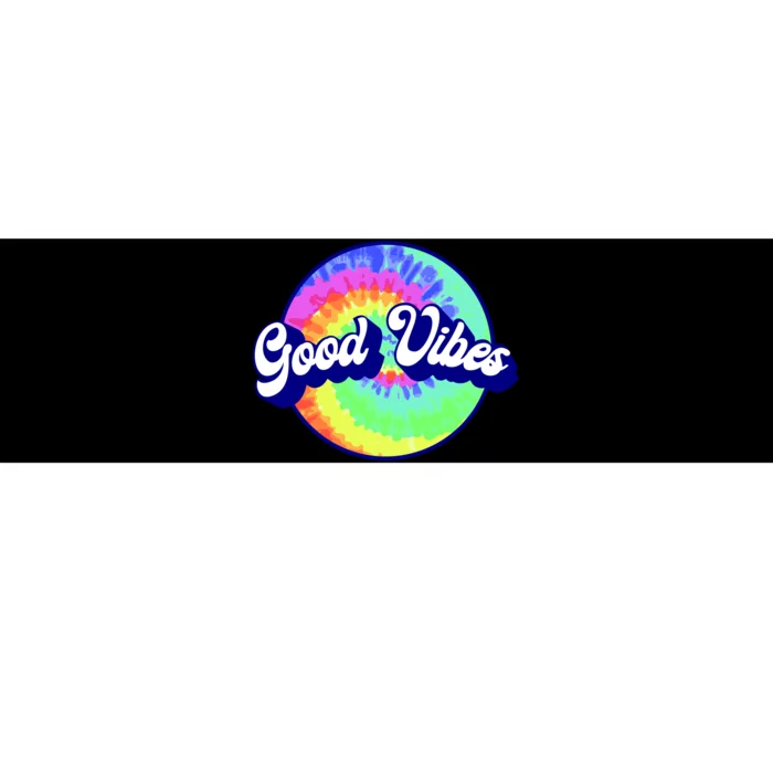 70s Retro Groovy Hippie Good Vibes Bumper Sticker