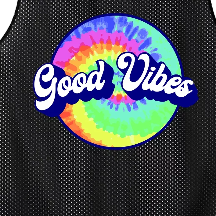 70s Retro Groovy Hippie Good Vibes Mesh Reversible Basketball Jersey Tank