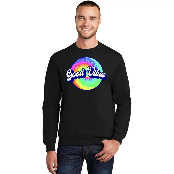 70s Retro Groovy Hippie Good Vibes Tall Sweatshirt