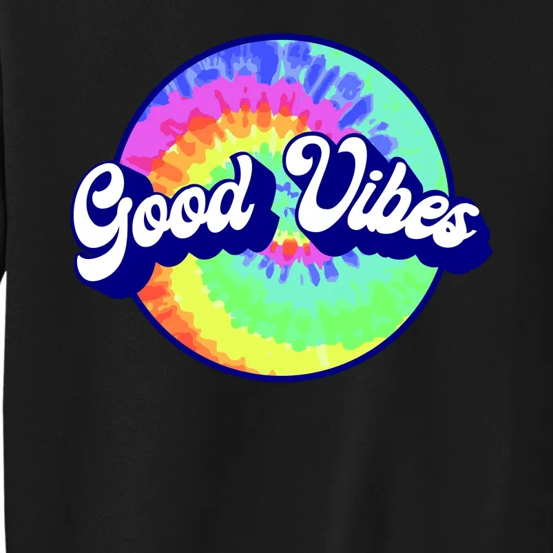 70s Retro Groovy Hippie Good Vibes Tall Sweatshirt