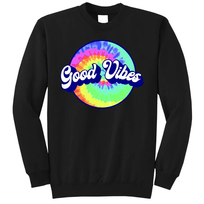 70s Retro Groovy Hippie Good Vibes Tall Sweatshirt