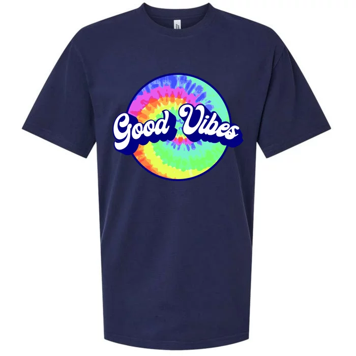 70s Retro Groovy Hippie Good Vibes Sueded Cloud Jersey T-Shirt