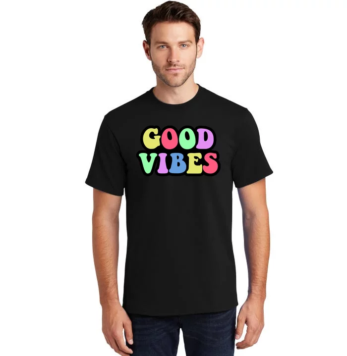 70s Retro Groovy Hippie Good Vibes Bold Tall T-Shirt