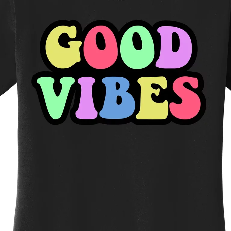 70s Retro Groovy Hippie Good Vibes Bold Women's T-Shirt