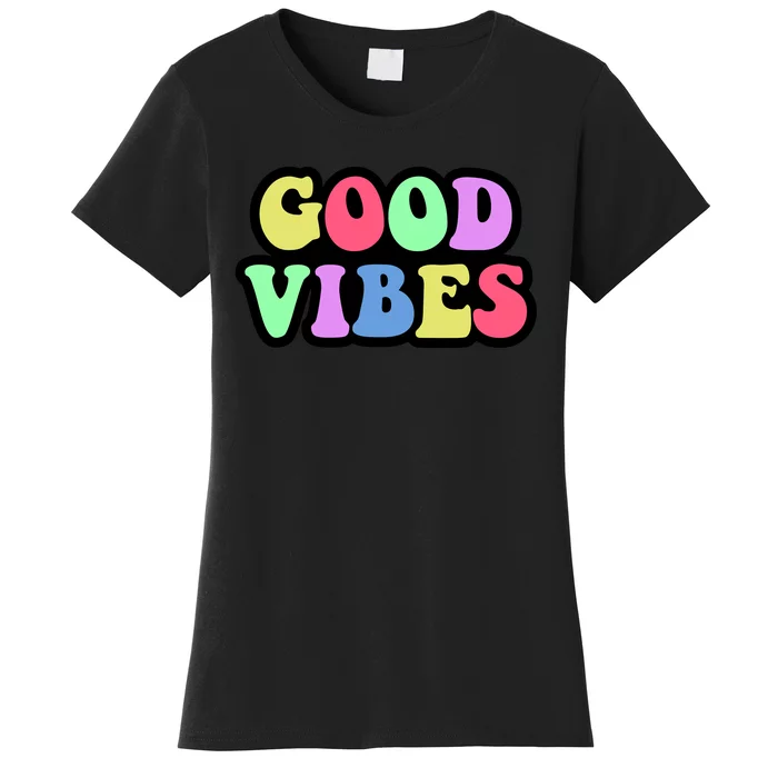 70s Retro Groovy Hippie Good Vibes Bold Women's T-Shirt