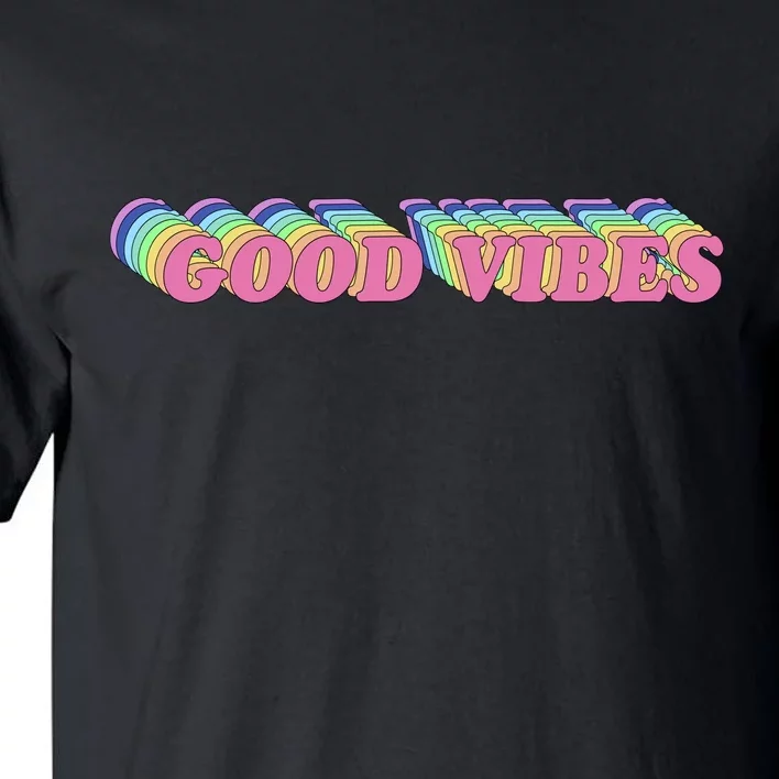 70s Retro Groovy Hippie Good Vibes Repeat Tall T-Shirt