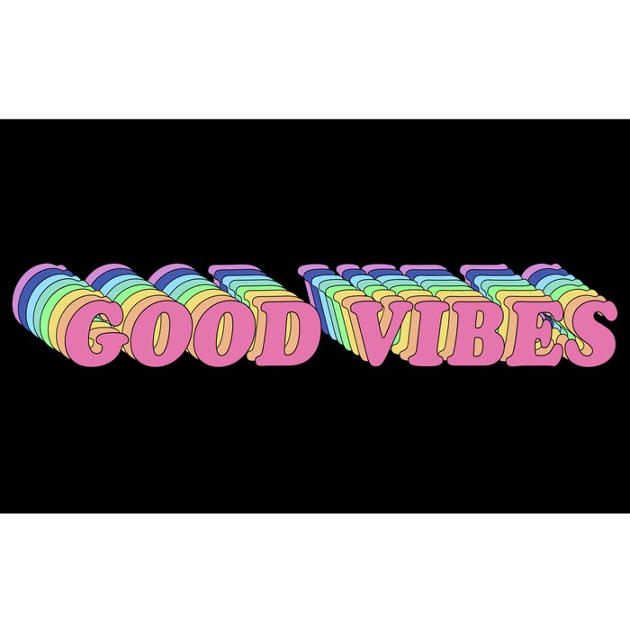 70s Retro Groovy Hippie Good Vibes Repeat Bumper Sticker