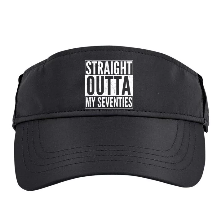 70th Birthday - Straight Outta My Seventies Adult Drive Performance Visor